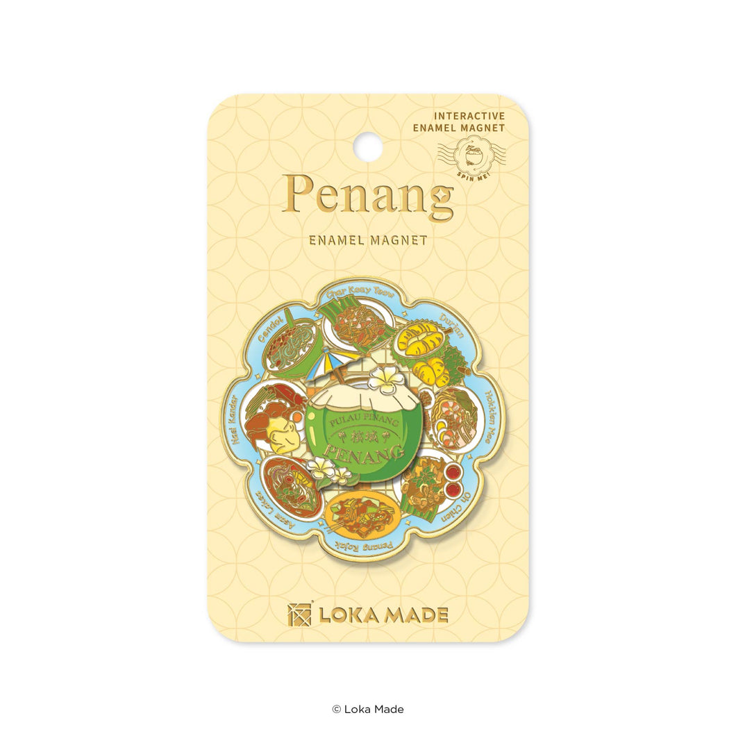 Loka Made Enamel Magnet - Penang Platter