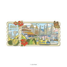 Load image into Gallery viewer, Ticket To Pulau Pinang - Interactive Enamel Magnet
