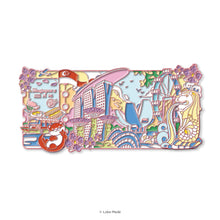 Load image into Gallery viewer, Ticket to Singapore — City Collection - Interactive Enamel Magnet
