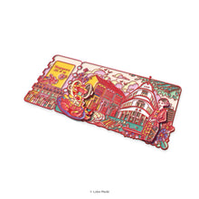 Load image into Gallery viewer, Ticket to Singapore — Little Trips - Interactive Enamel Magnet
