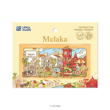 Load image into Gallery viewer, Ticket to Melaka- Nostalgia Trail - Interactive Enamel Magnet
