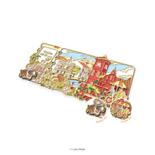 Load image into Gallery viewer, Ticket to Melaka- Nostalgia Trail - Interactive Enamel Magnet
