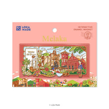 Load image into Gallery viewer, Ticket to Melaka:-Stories of Melaka - Interactive Enamel Magnet
