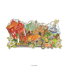 Load image into Gallery viewer, Melaka Heritage Icons - Interactive Enamel Magnet
