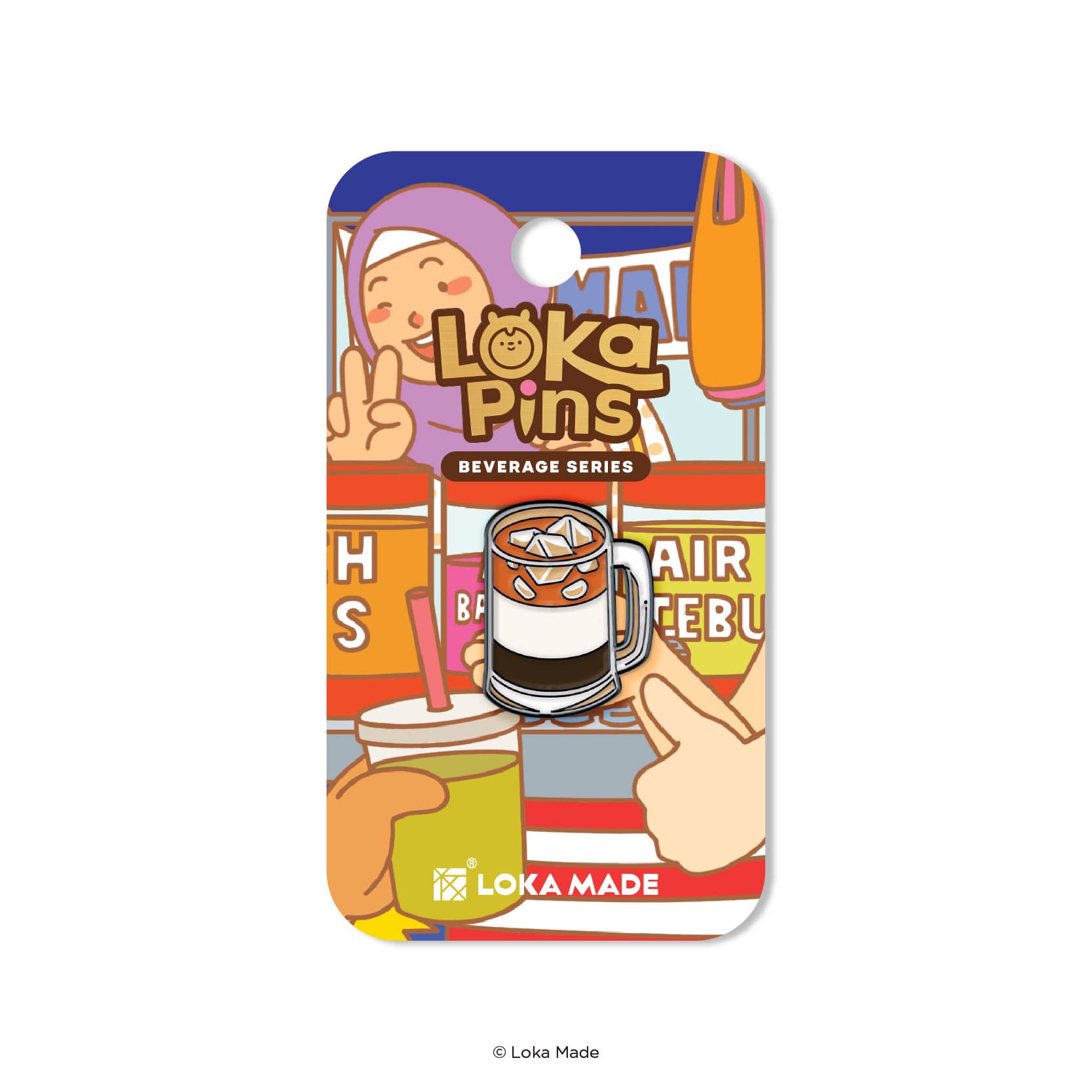 Loka Pin '3 Layer Tea' - Enamel Pin