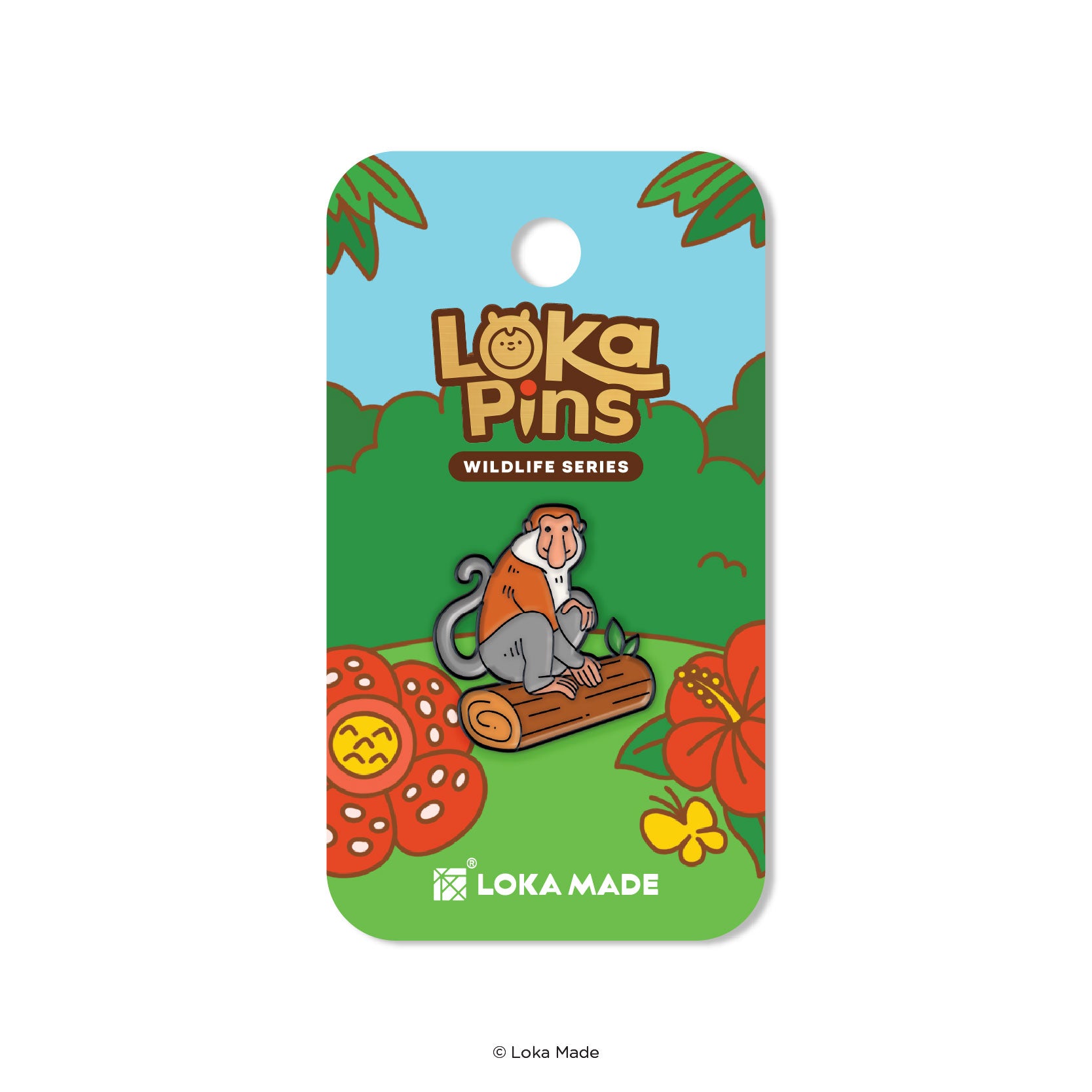 Loka Pin 'Proboscis monkey' - Enamel Pin