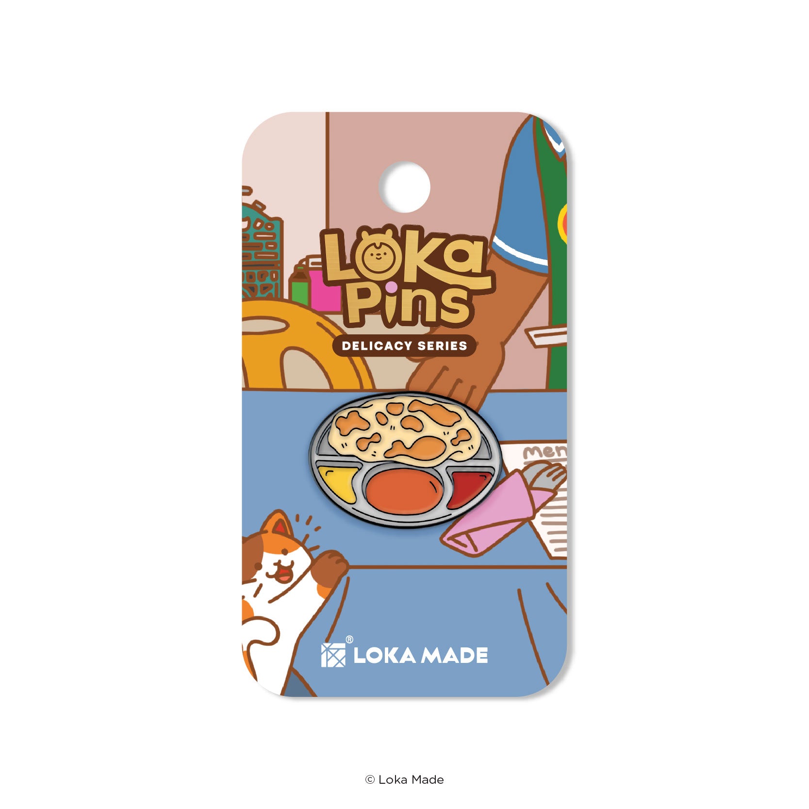 Loka Pin 'Roti Canai' - Enamel Pin