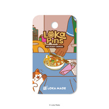 Load image into Gallery viewer, Loka Pin 'Prawn Noodle' - Enamel Pin
