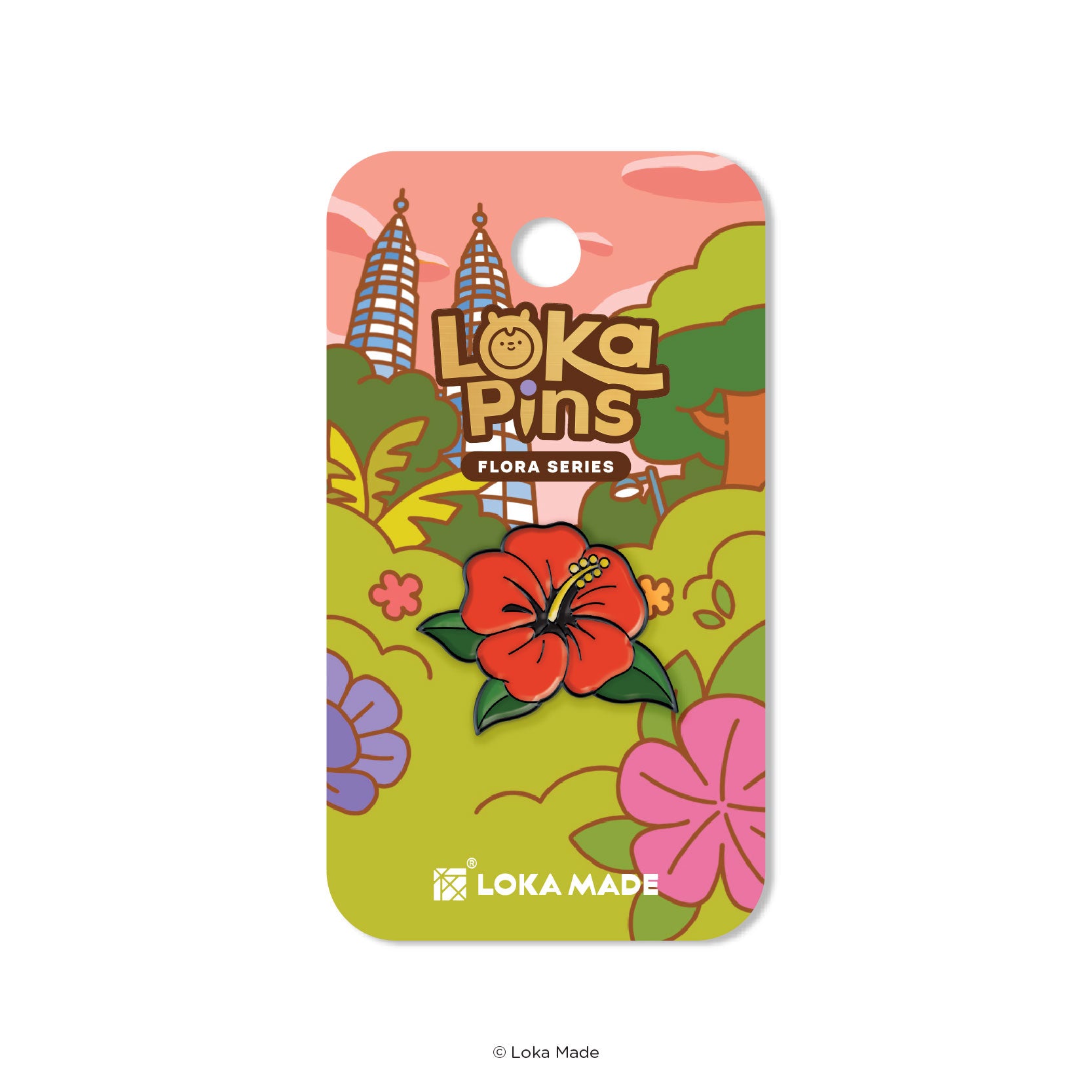 Loka Pin 'Hibiscus' - Enamel Pin