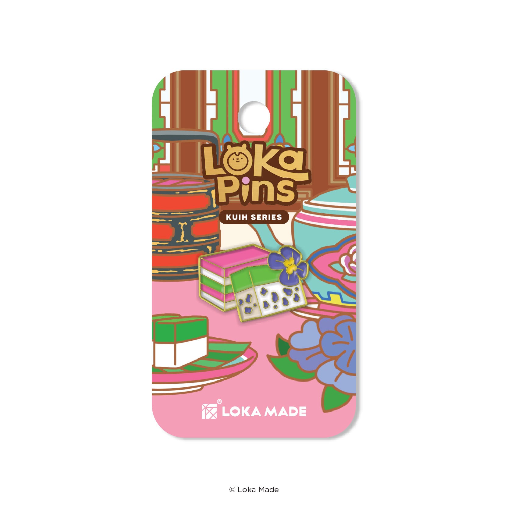 Loka Pin 'Kuih Lapis' - Enamel Pin