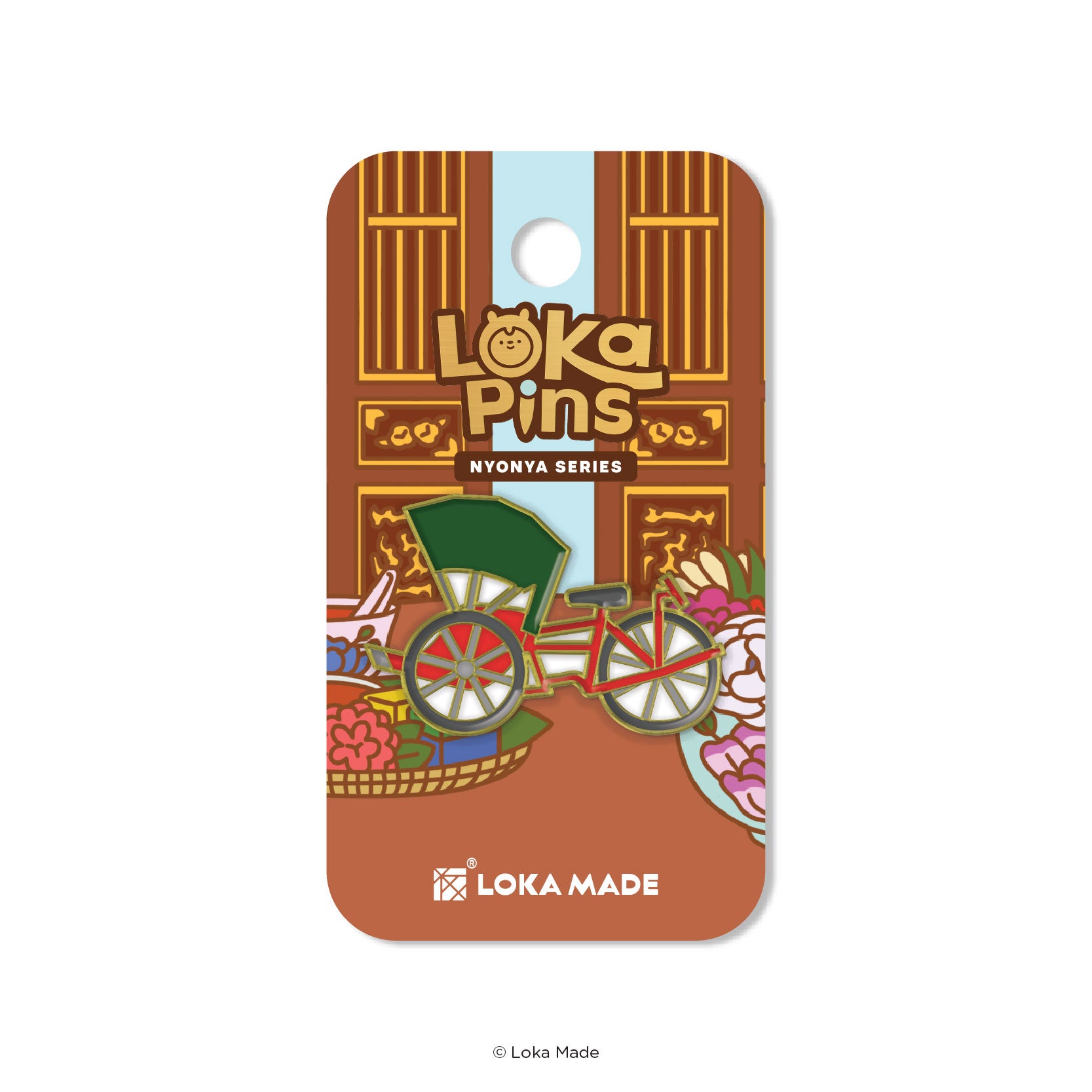 Loka Pin 'Trishaw' - Enamel Pin