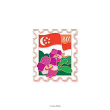 Load image into Gallery viewer, Loka Pin 'Singapore Stamp' - Enamel Pin
