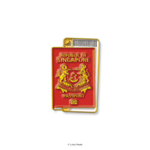 Load image into Gallery viewer, Loka Pin 'Singapore Passport' - Enamel Pin
