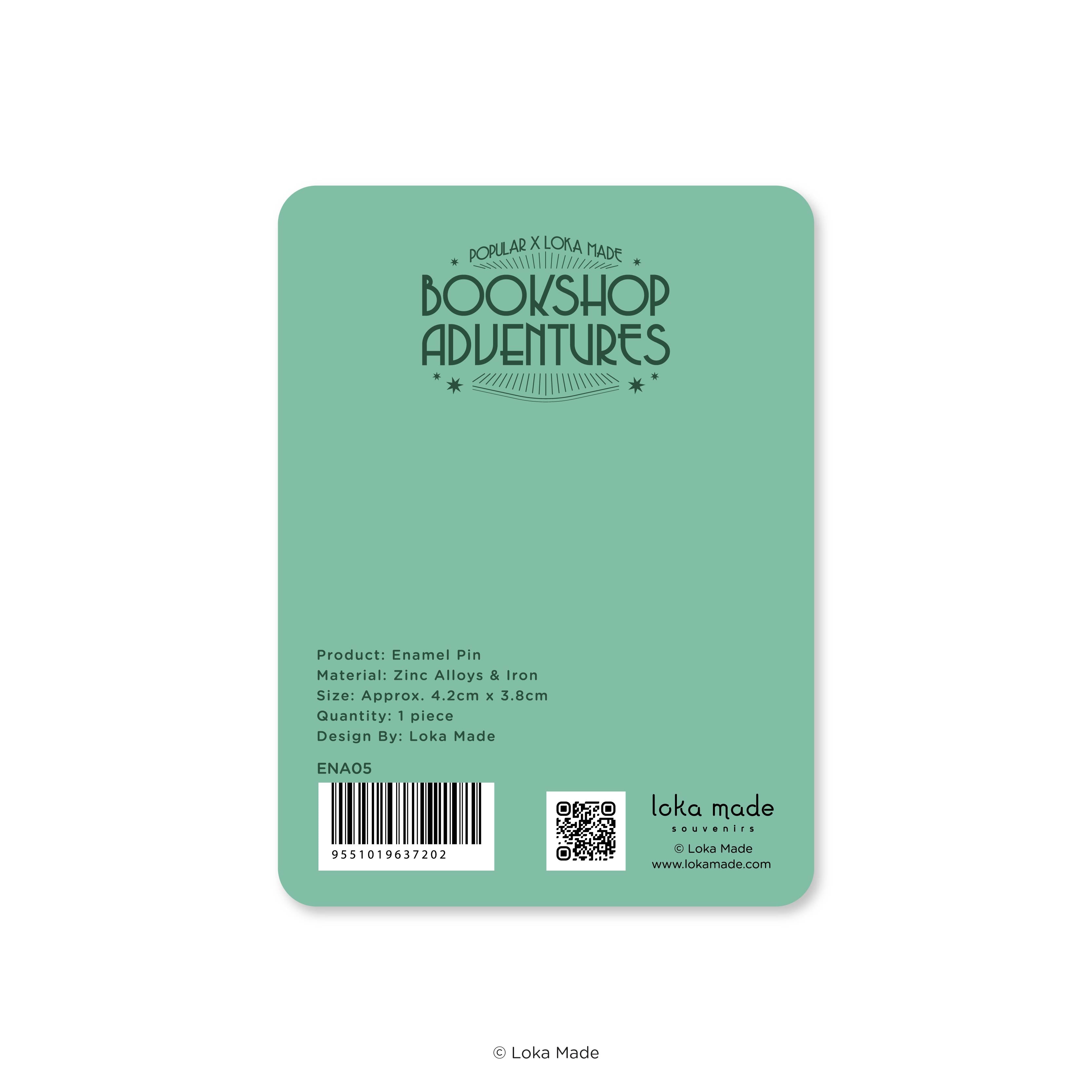 Bookshop Adventures 'Chasing Stardust' - Enamel Pin