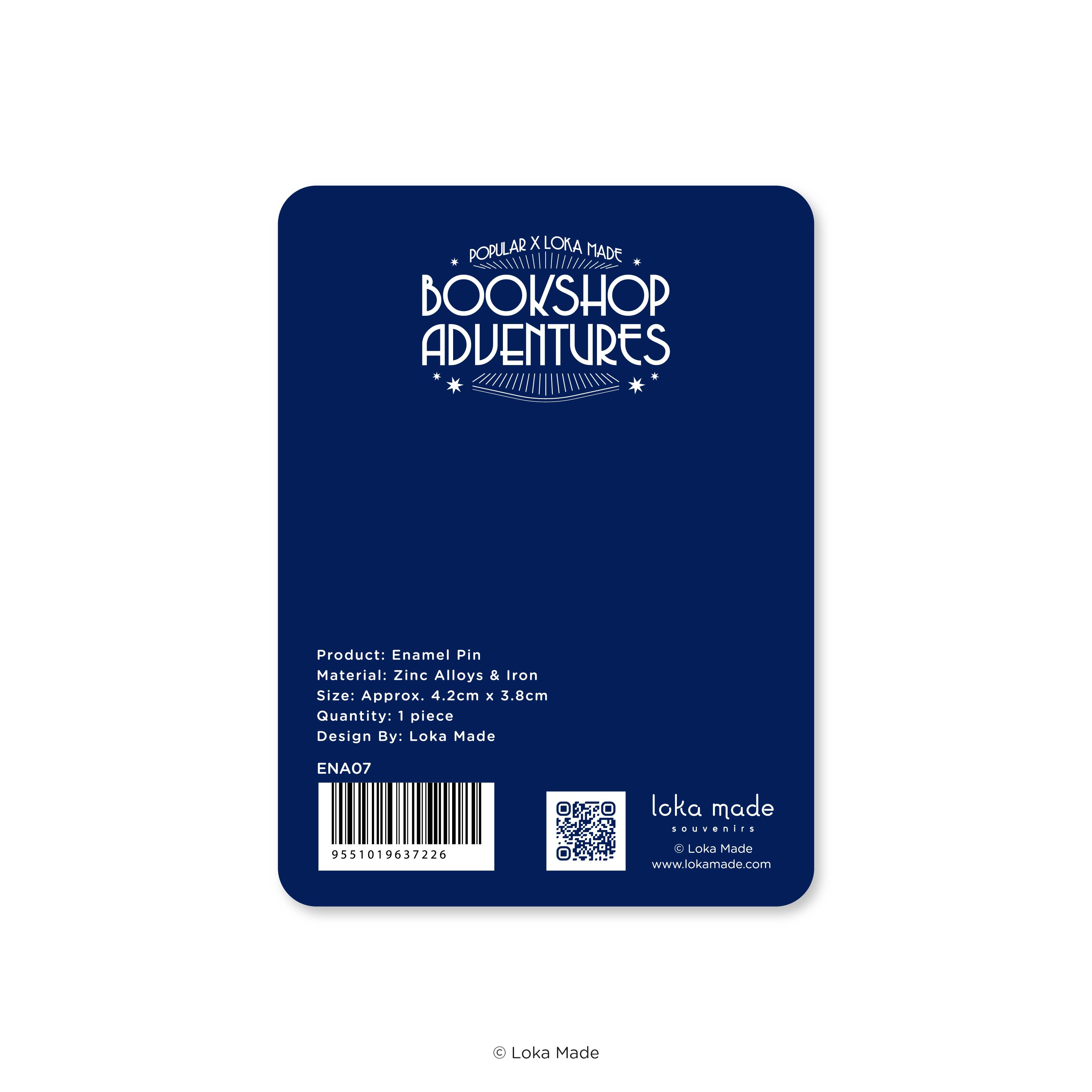 Bookshop Adventures 'Purring to the Stars' - Enamel Pin