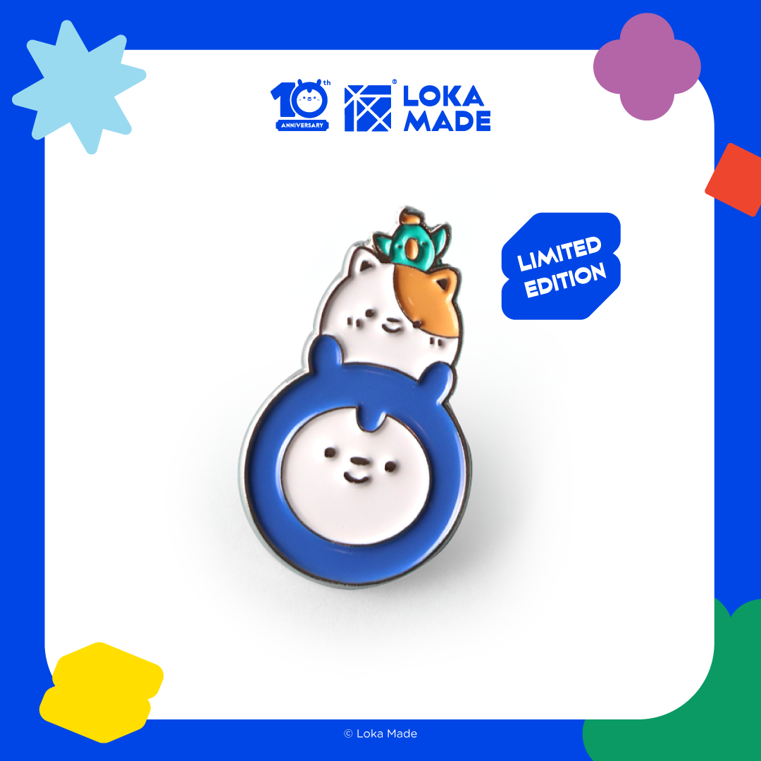 Loka Made 10th Anniversary - Enamel Pin (Loka Buddies)