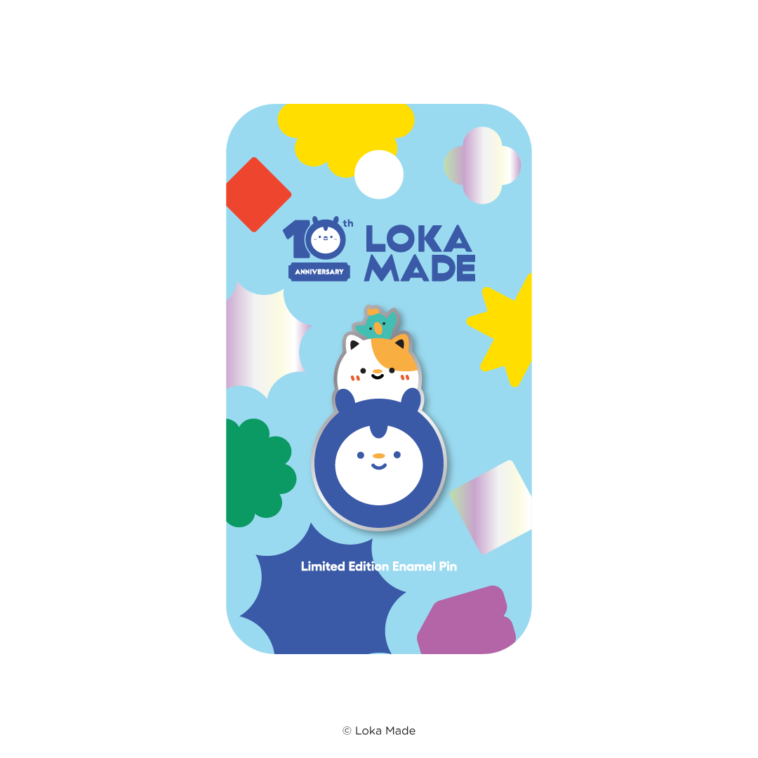Loka Made 10th Anniversary - Enamel Pin (Loka Buddies)