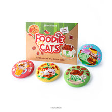 Load image into Gallery viewer, Foodie Cats - Embroidery Pin Blind Bag
