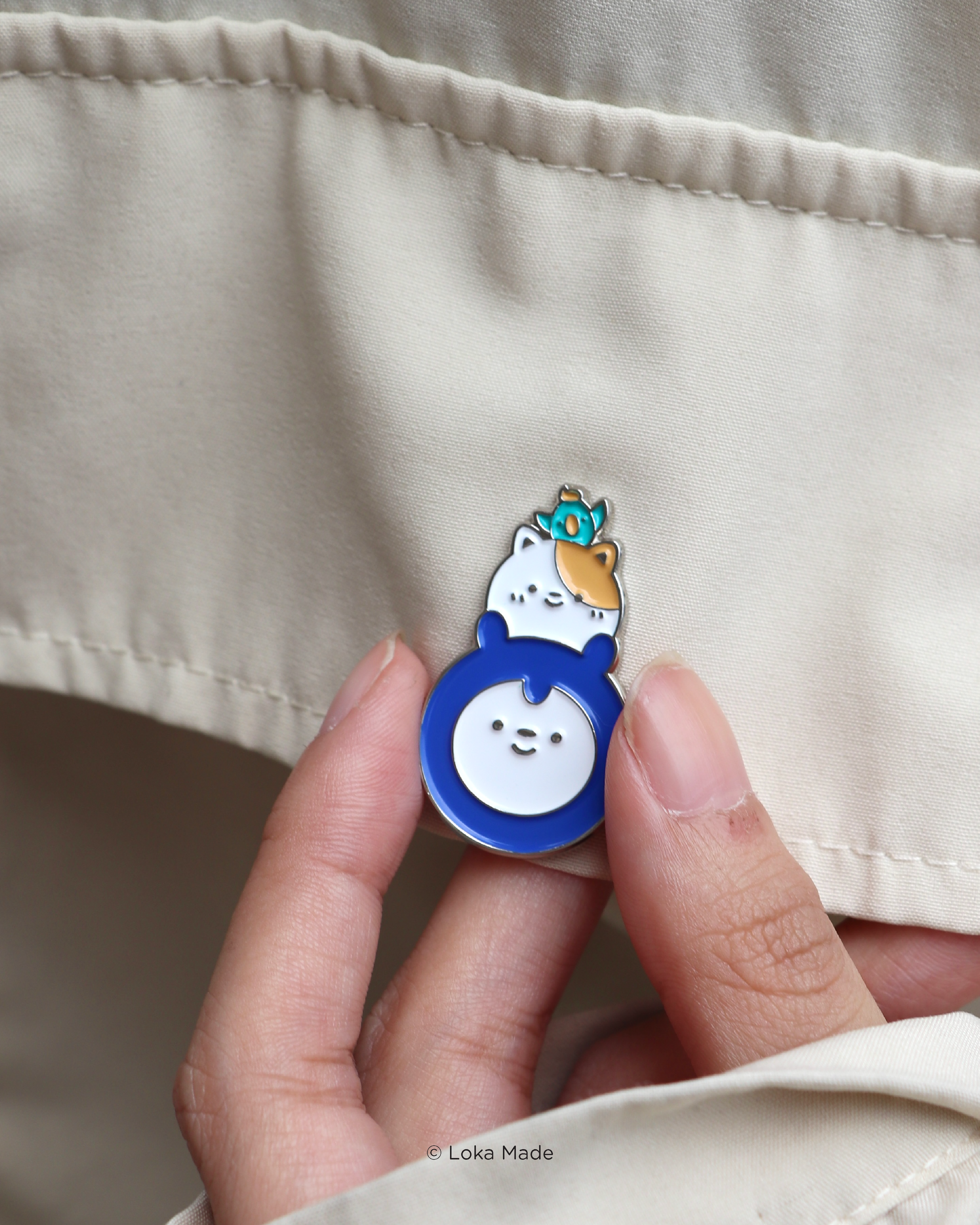 Loka Made 10th Anniversary - Enamel Pin (Loka Buddies)