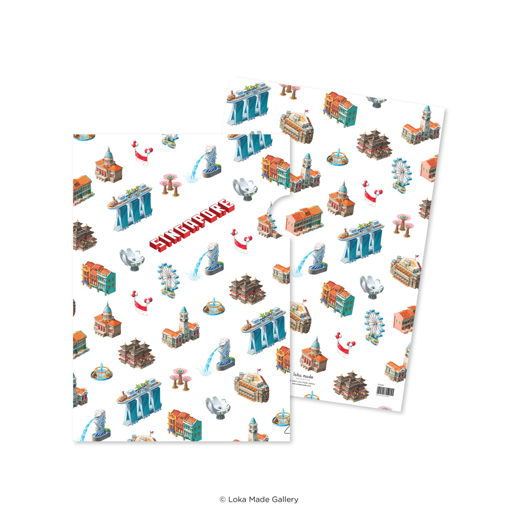 Icons of the Lion City - A4 L-shape Folder
