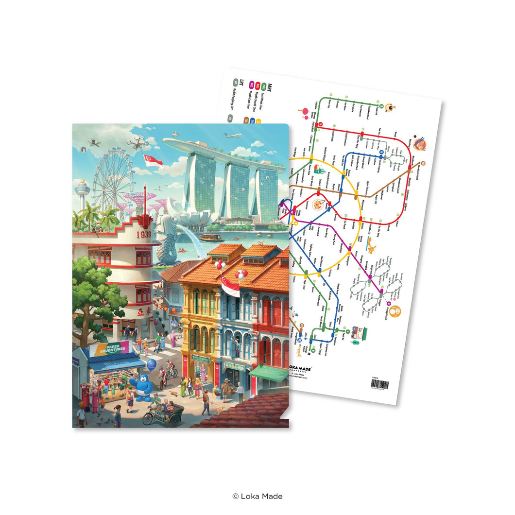Timeless Singapore - A4 L-shape Folder