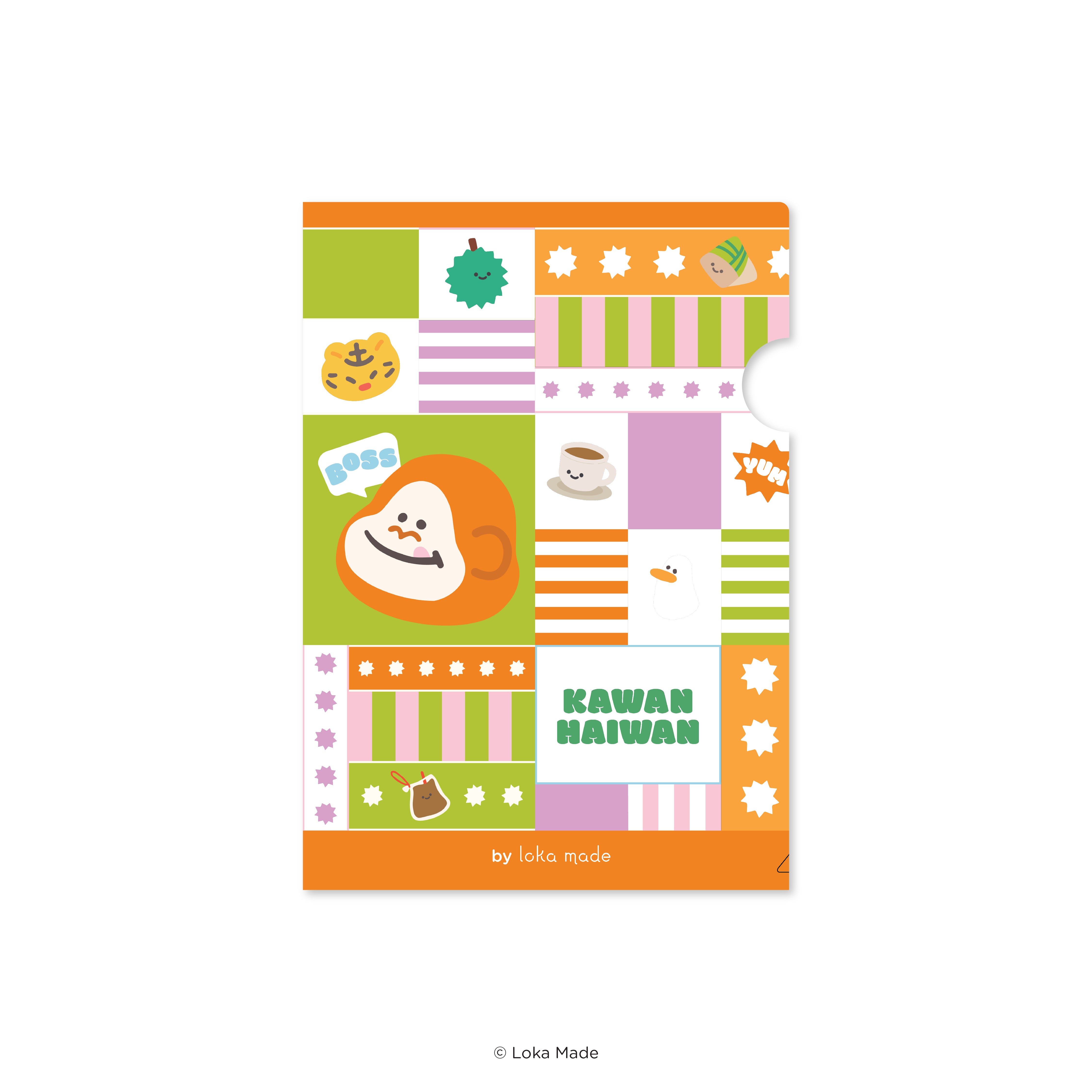 Kawan-Haiwan 'Sunny Side Friends' -  A4 Folder