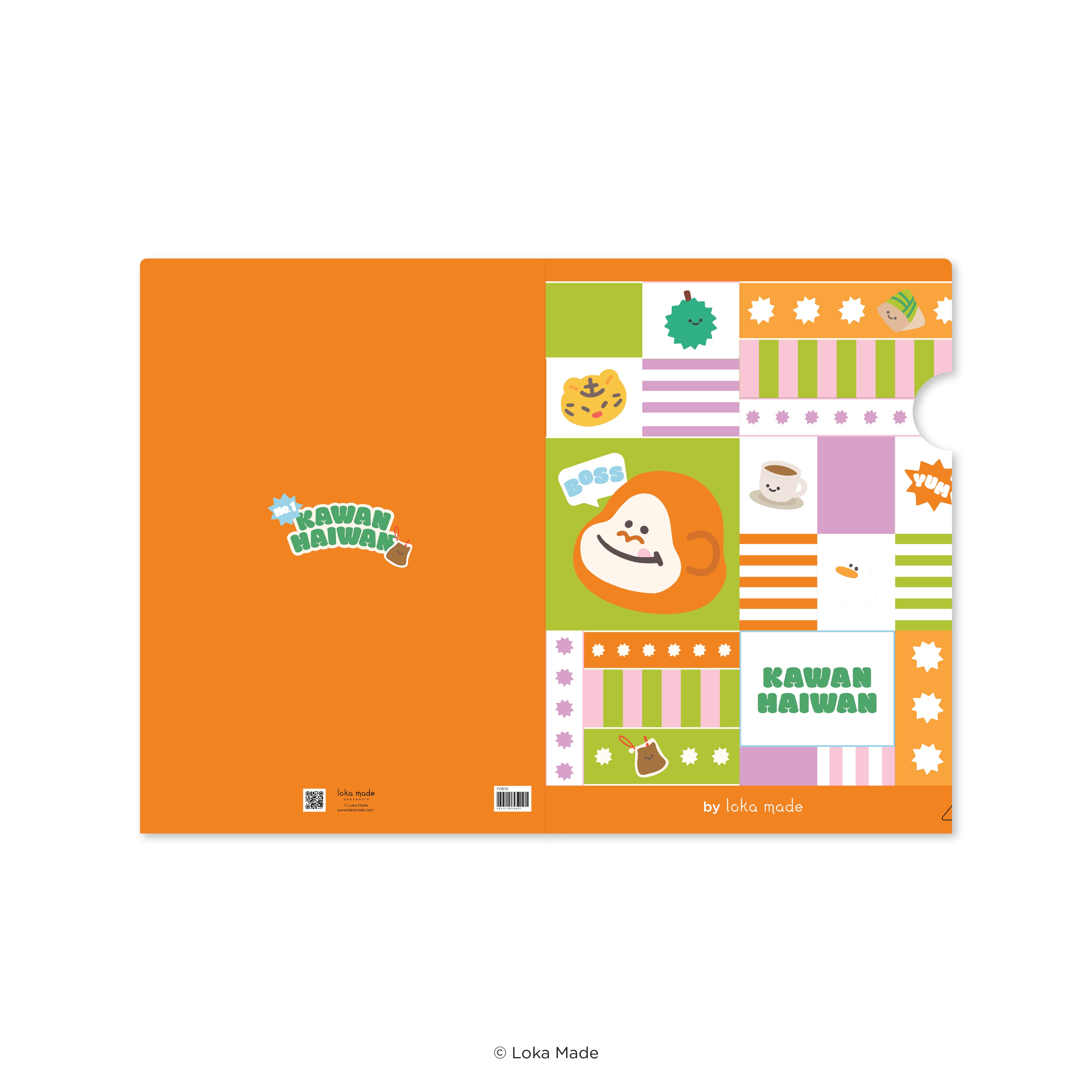 Kawan-Haiwan 'Sunny Side Friends' -  A4 Folder