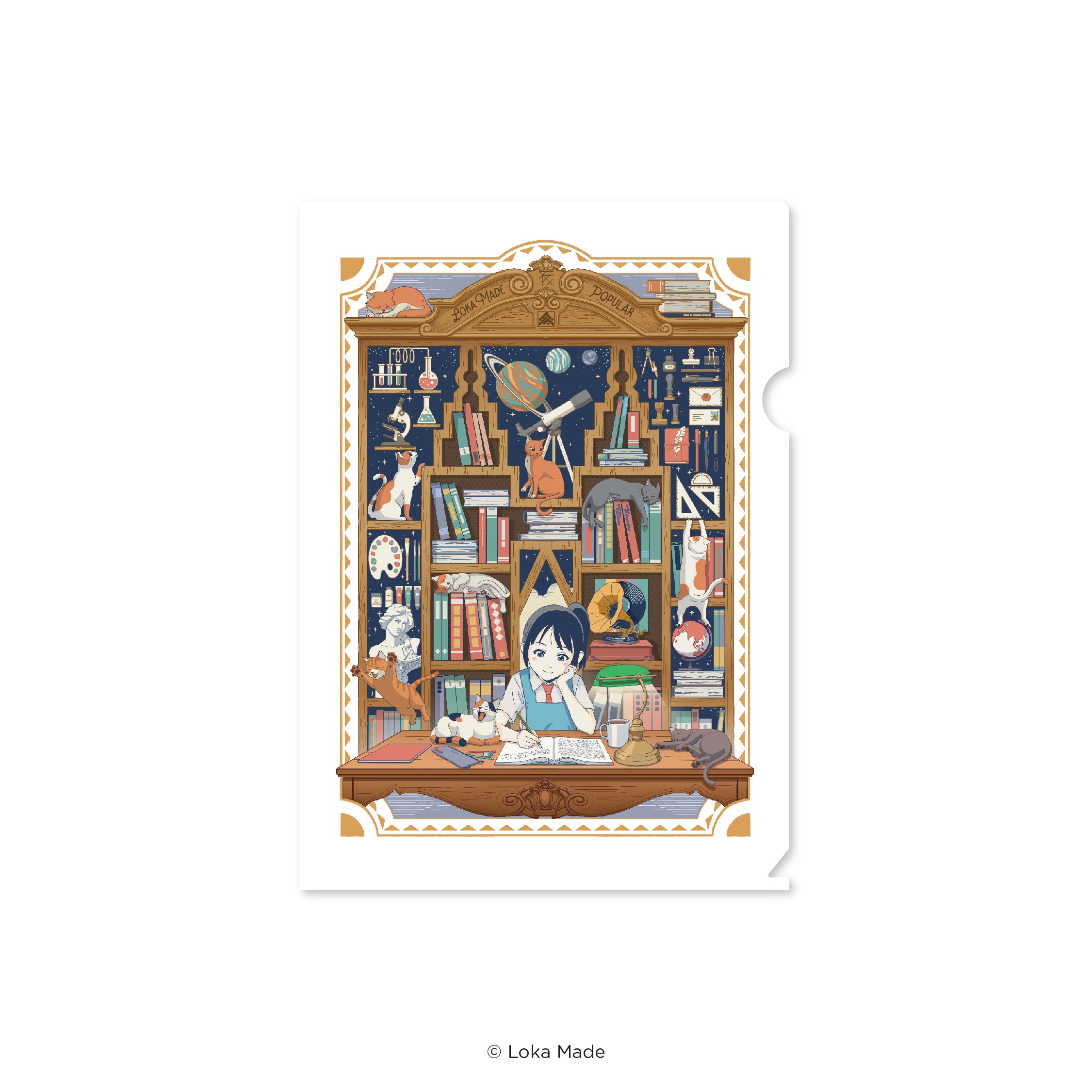 Bookshop Adventures 'Midnight Pages' - A4 Folder