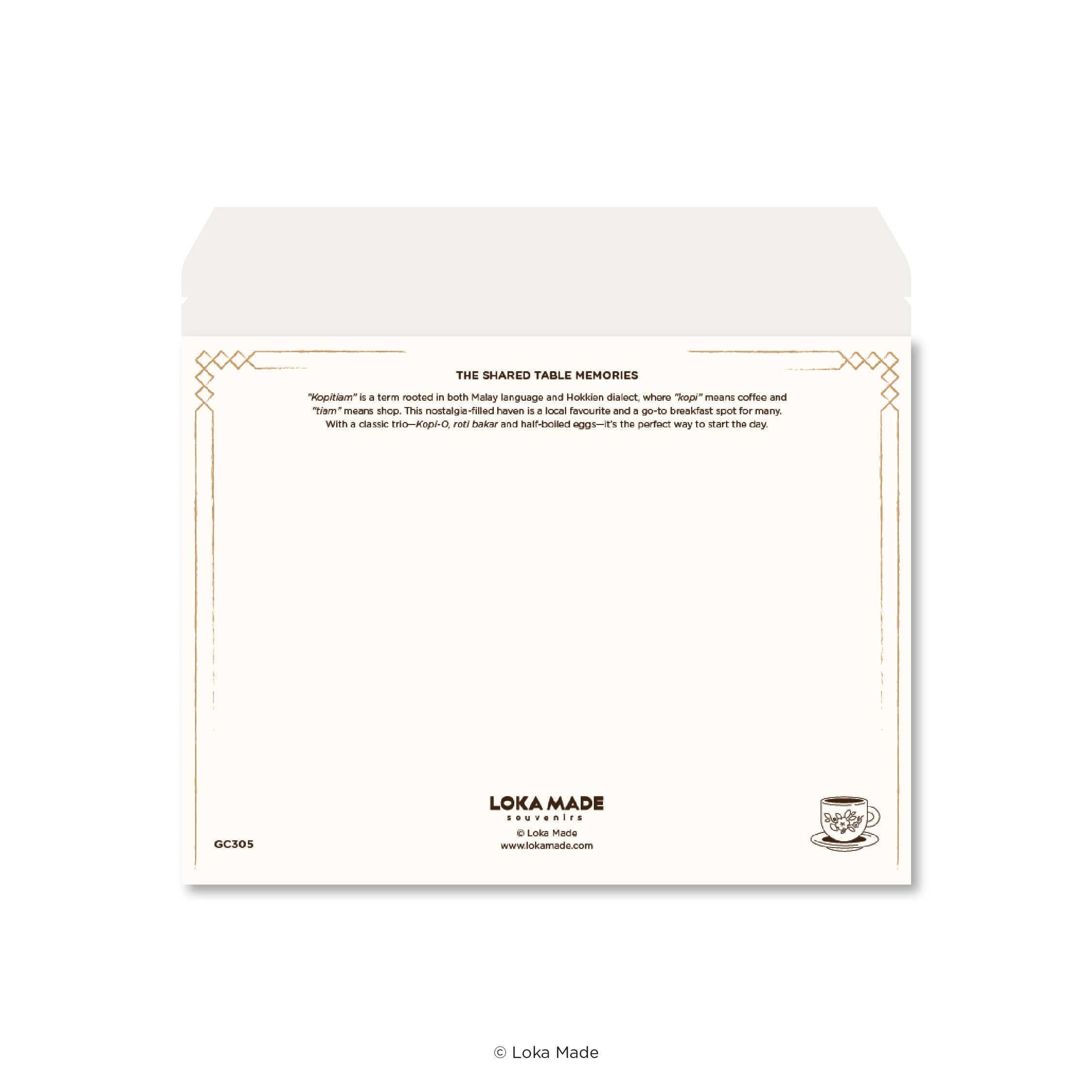 Peeking through Layering of Malaysia 'The Shared Table Memories' - 3 Layer Greeting Card