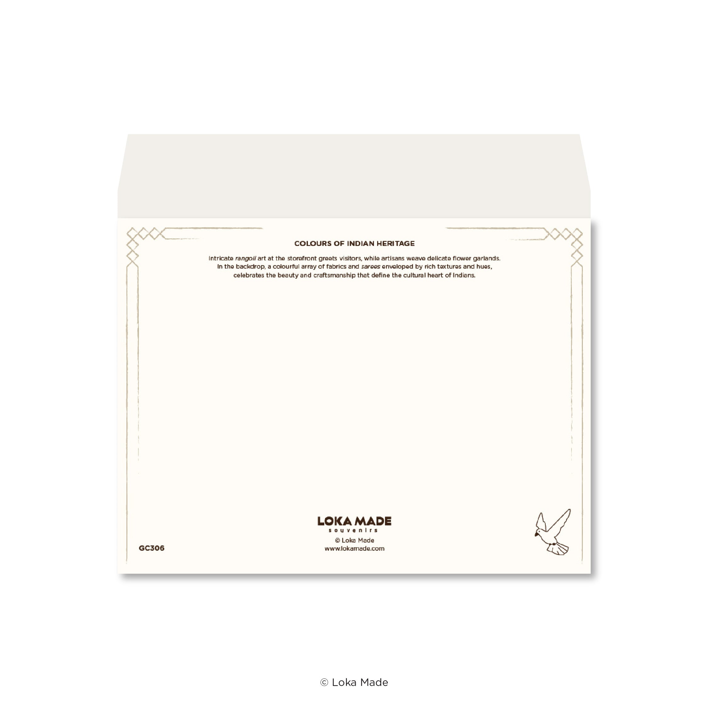 Peeking through Layering of Malaysia 'Colours of India's Heritage' - 3 Layer Greeting Card