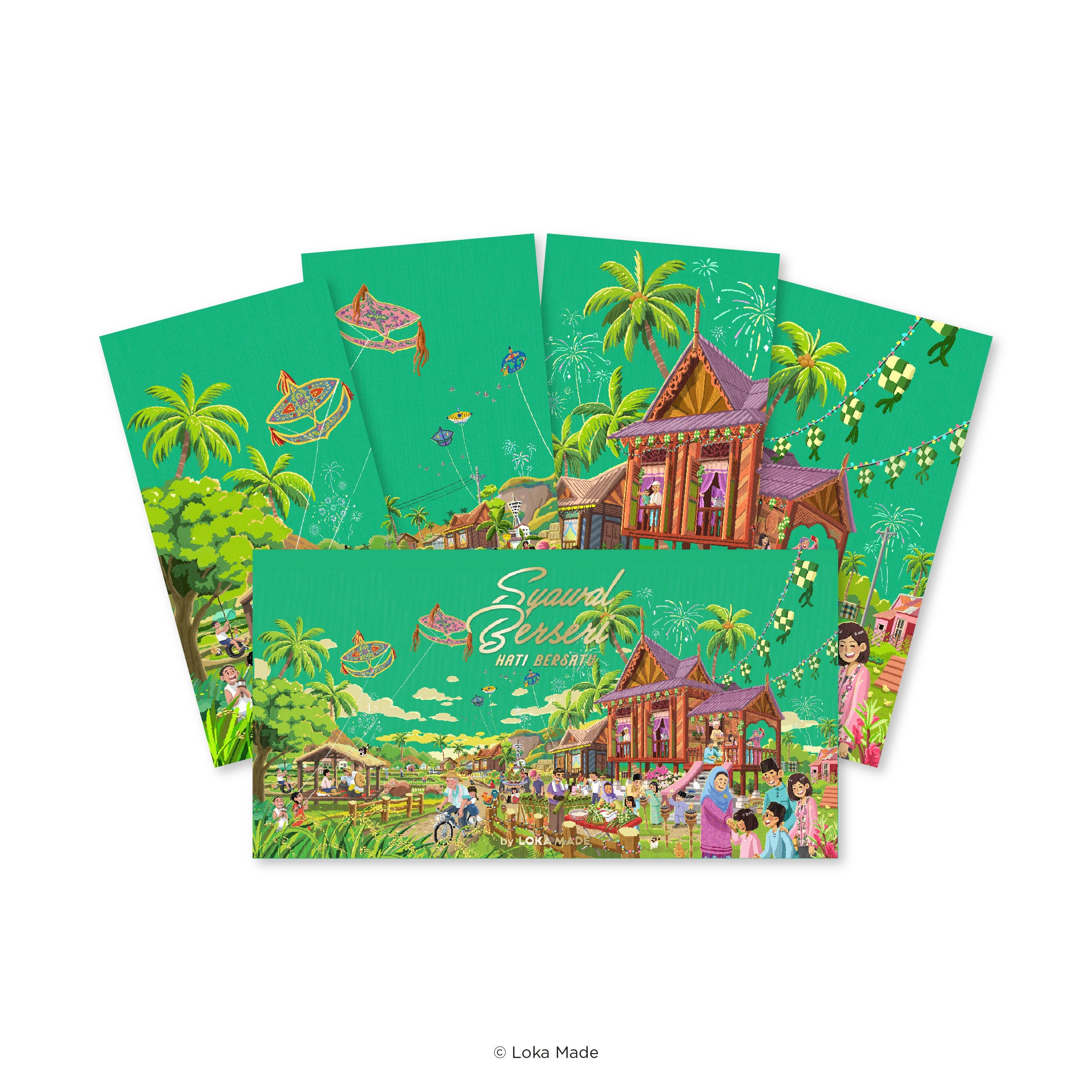 RAYA 2025 Syawal Berseri, Hati Bersatu - Money Packet Set