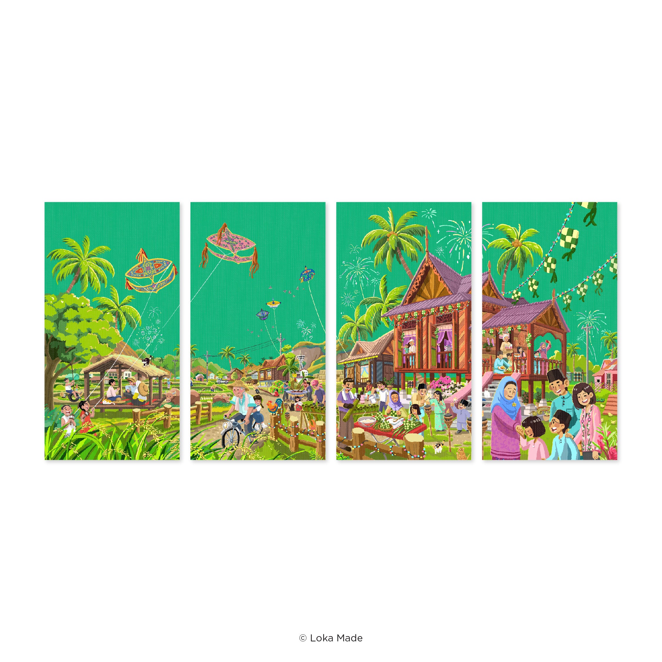 RAYA 2025 Syawal Berseri, Hati Bersatu - Money Packet Set