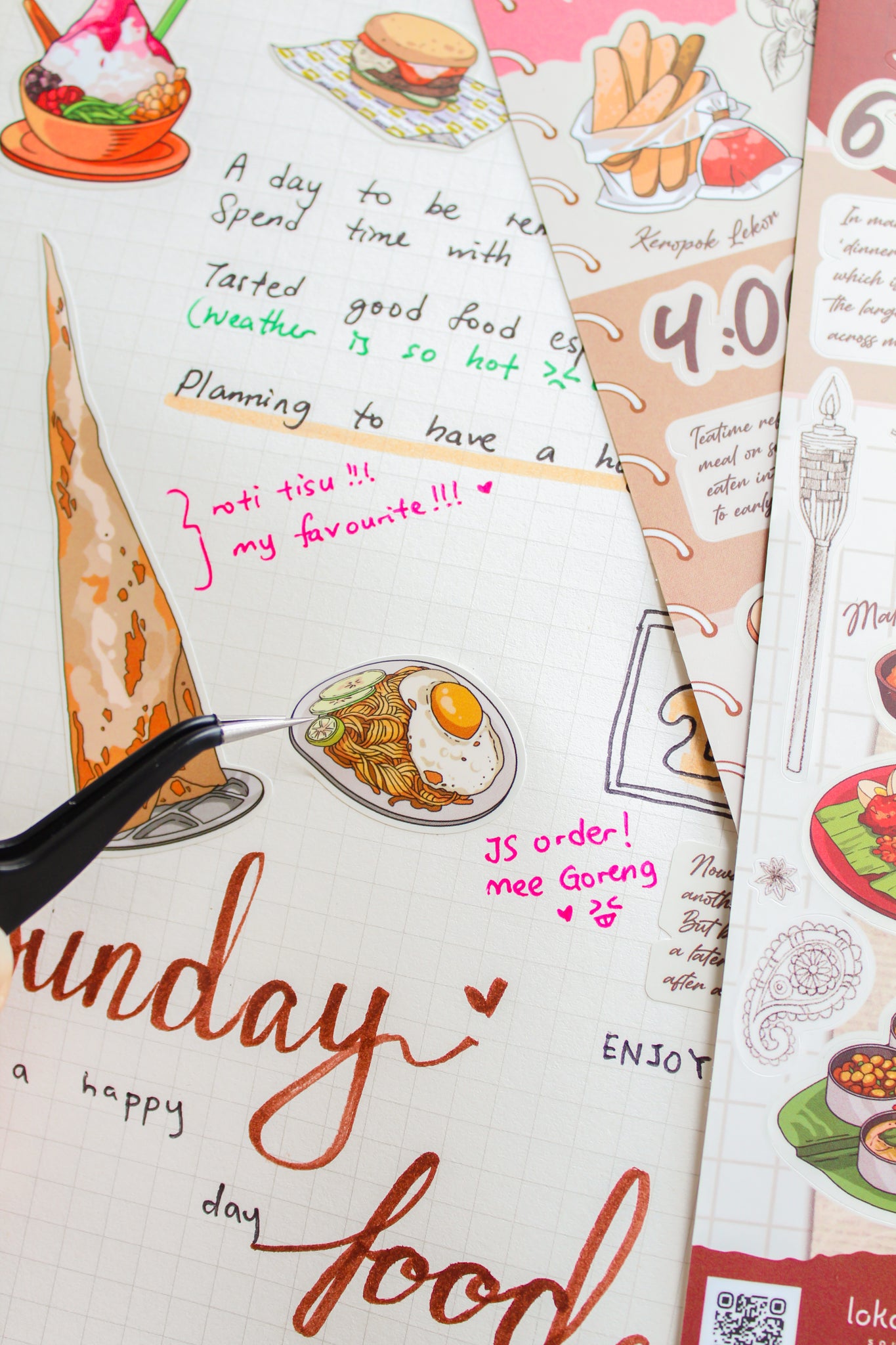 Jom Makan Supper! Malaysia Food Stickers | Loka Made