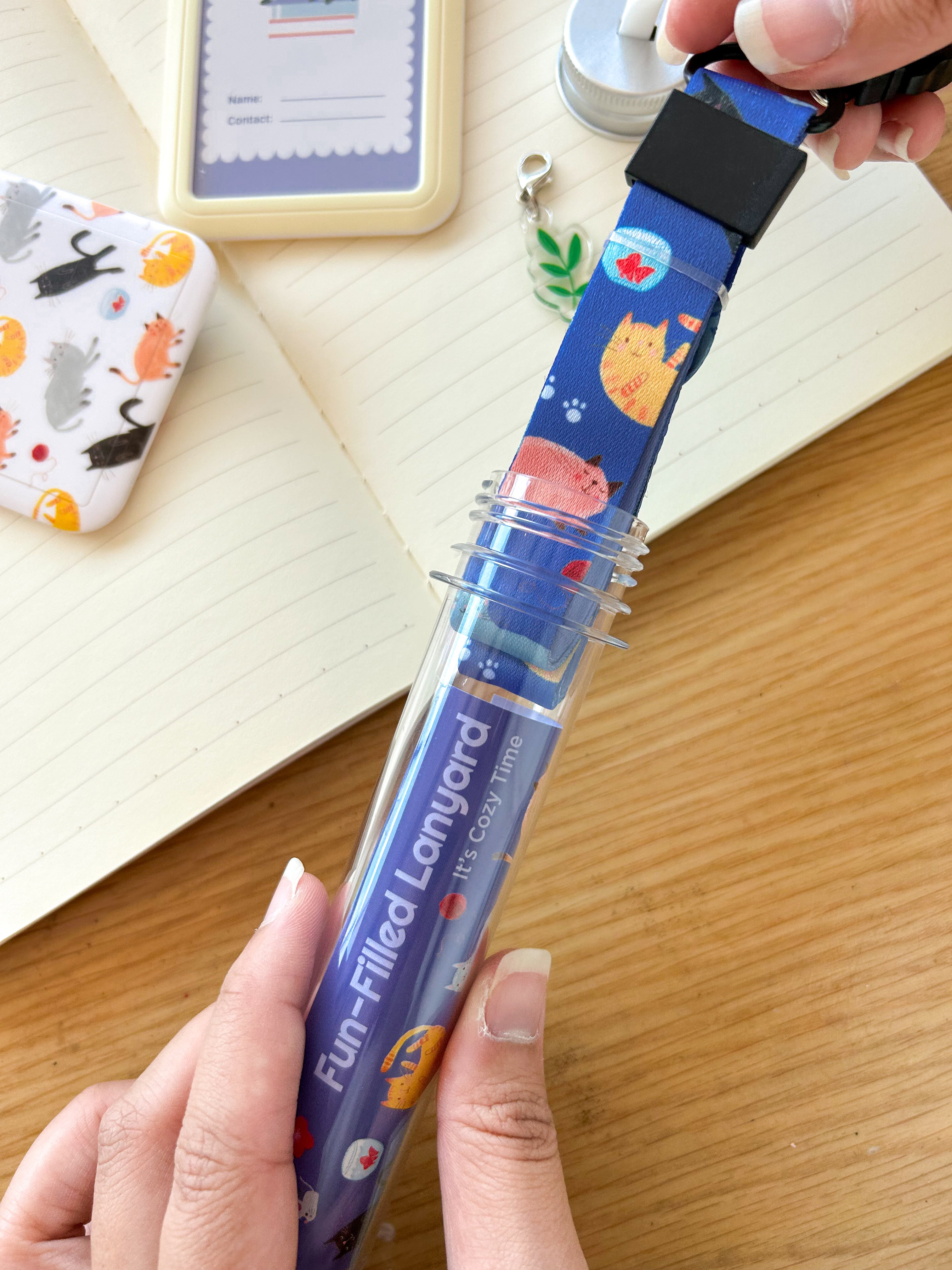 Ken Smiths x Loka Made 'Playful Cat' - Lanyard