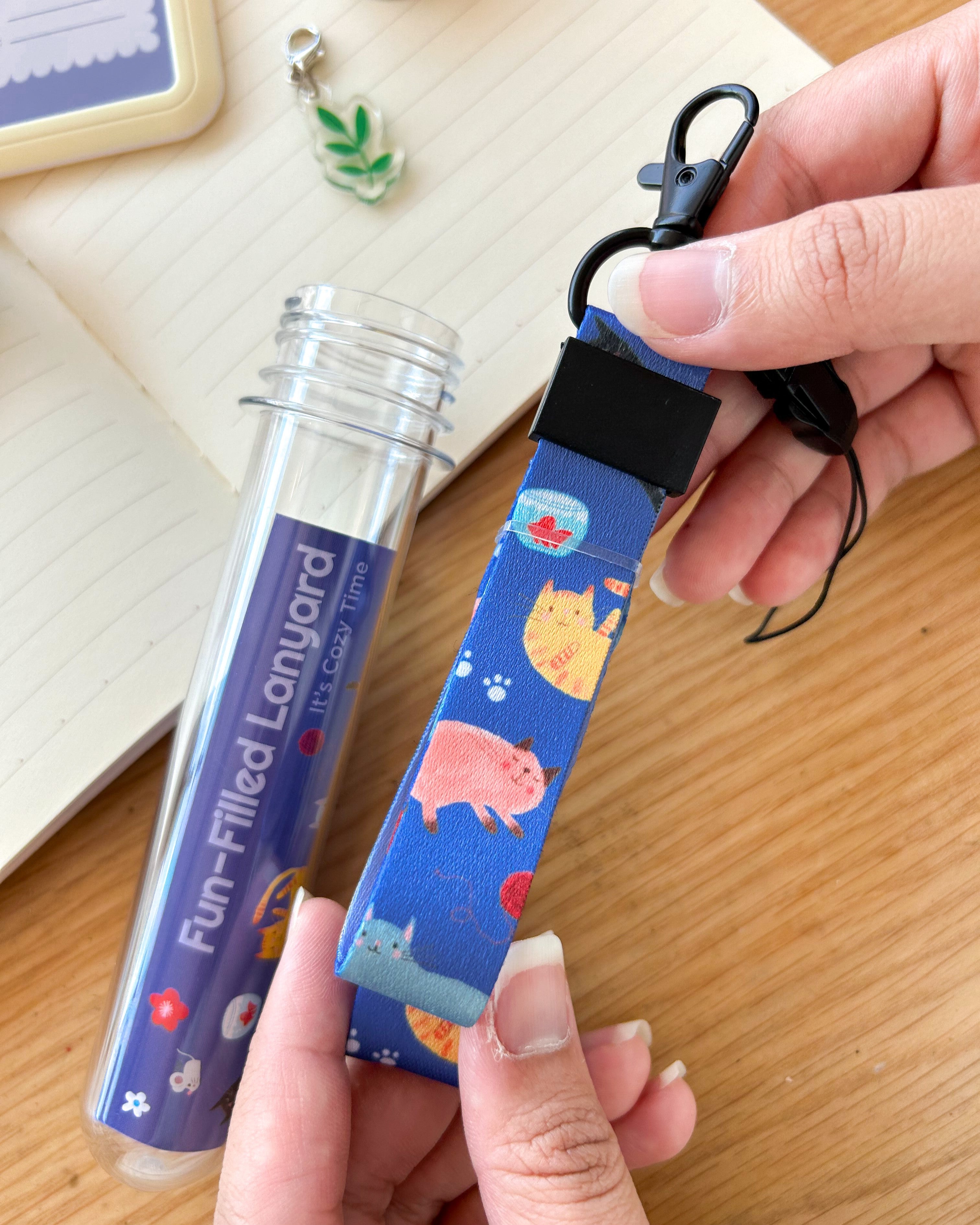 Ken Smiths x Loka Made 'Playful Cat' - Lanyard