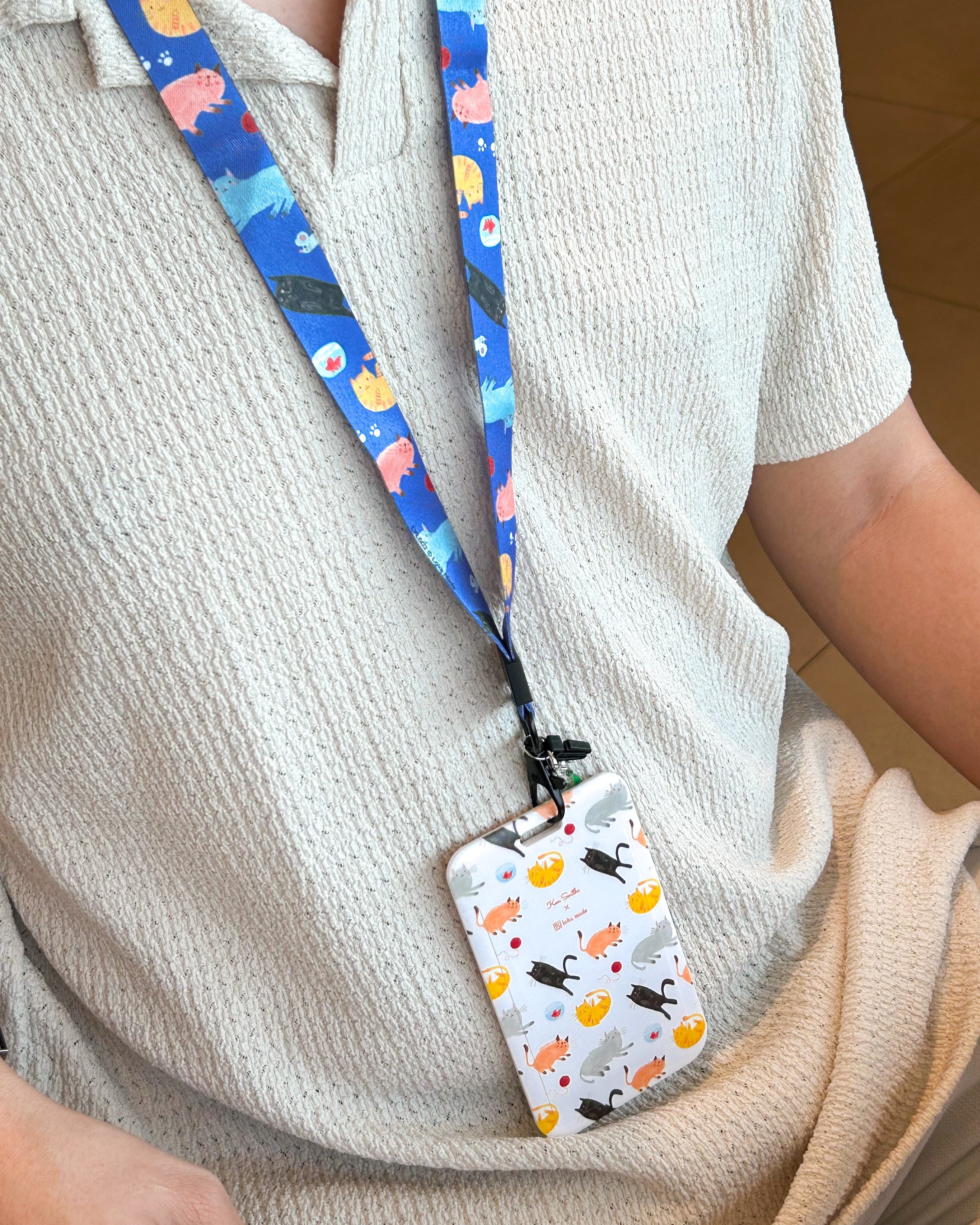 Ken Smiths x Loka Made 'Playful Cat' - Lanyard