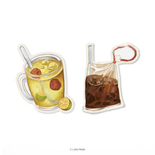 Load image into Gallery viewer, Minum-minuman &#39;Kopi Ice &amp; Limau Asam&#39; - Deco Acrylic Pin
