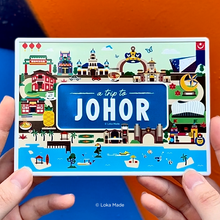 Load image into Gallery viewer, Metal Postcard ‘A Trip To Johor’
