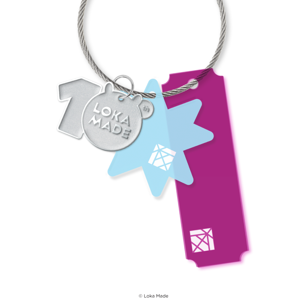 Loka Made 10th Anniversary - Acrylic Keycharms (Pink)