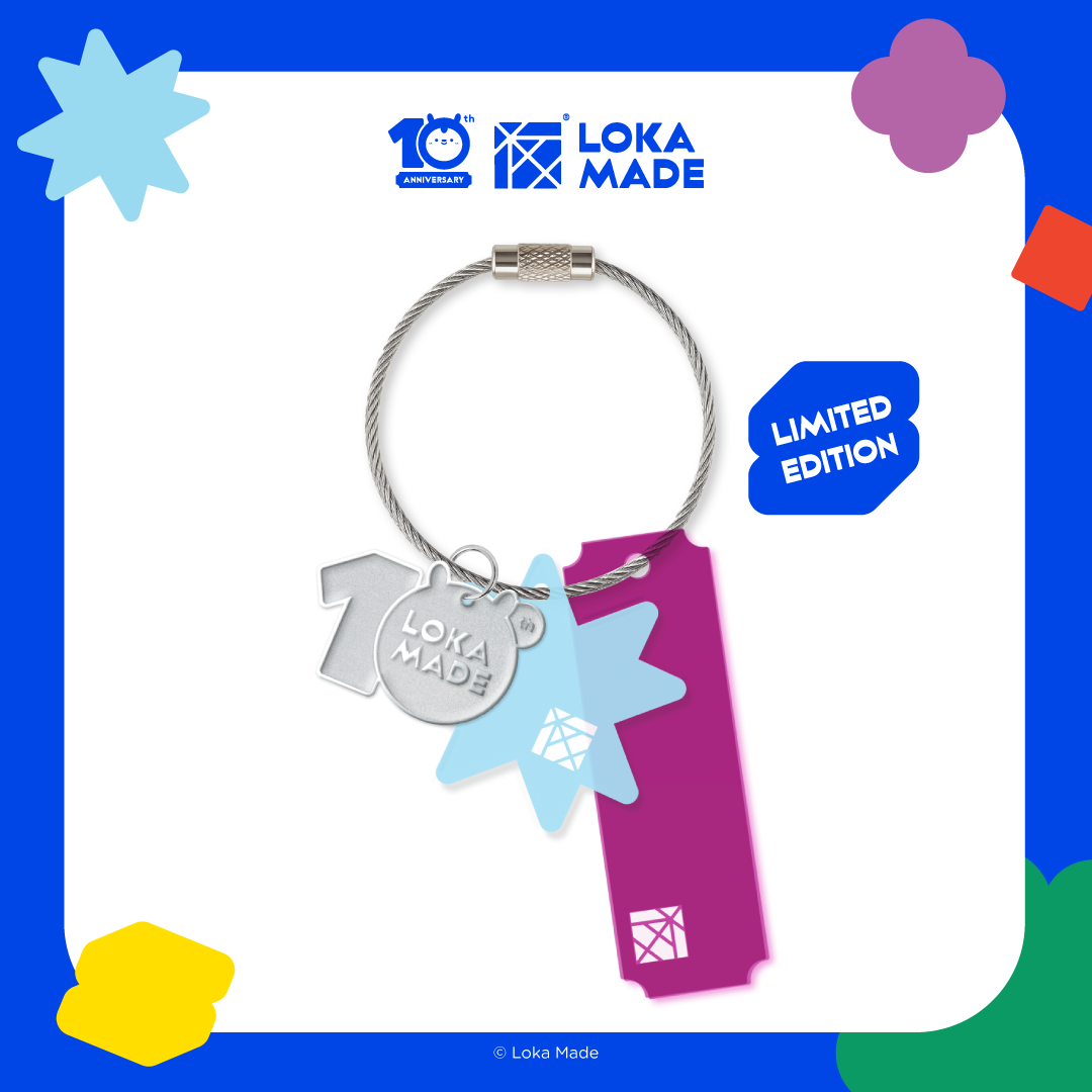 Loka Made 10th Anniversary - Acrylic Keycharms (Pink)