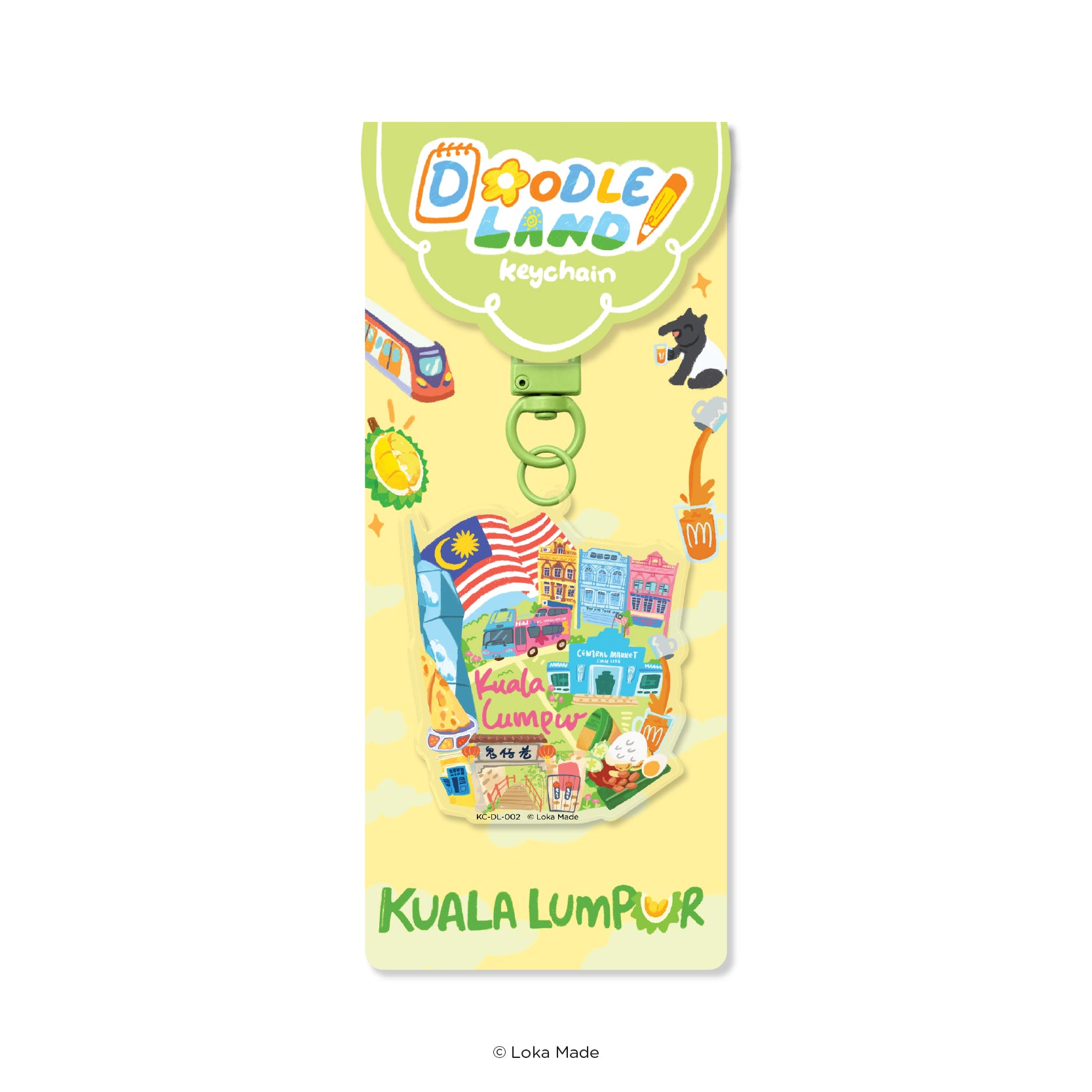 Doodle Land: KL Street Charm - Keychain