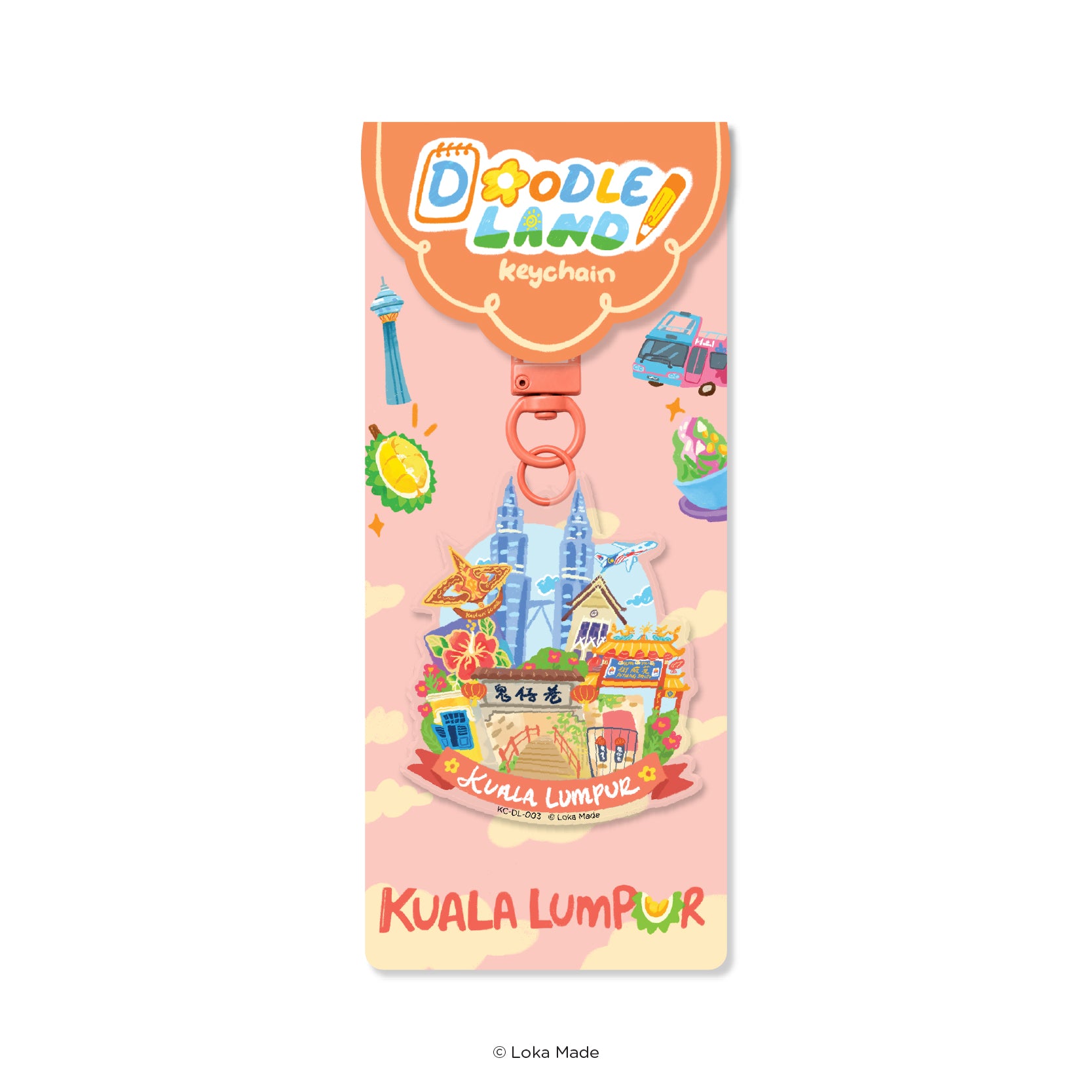 Doodle Land: Adventure Awaits in KL - Keychain