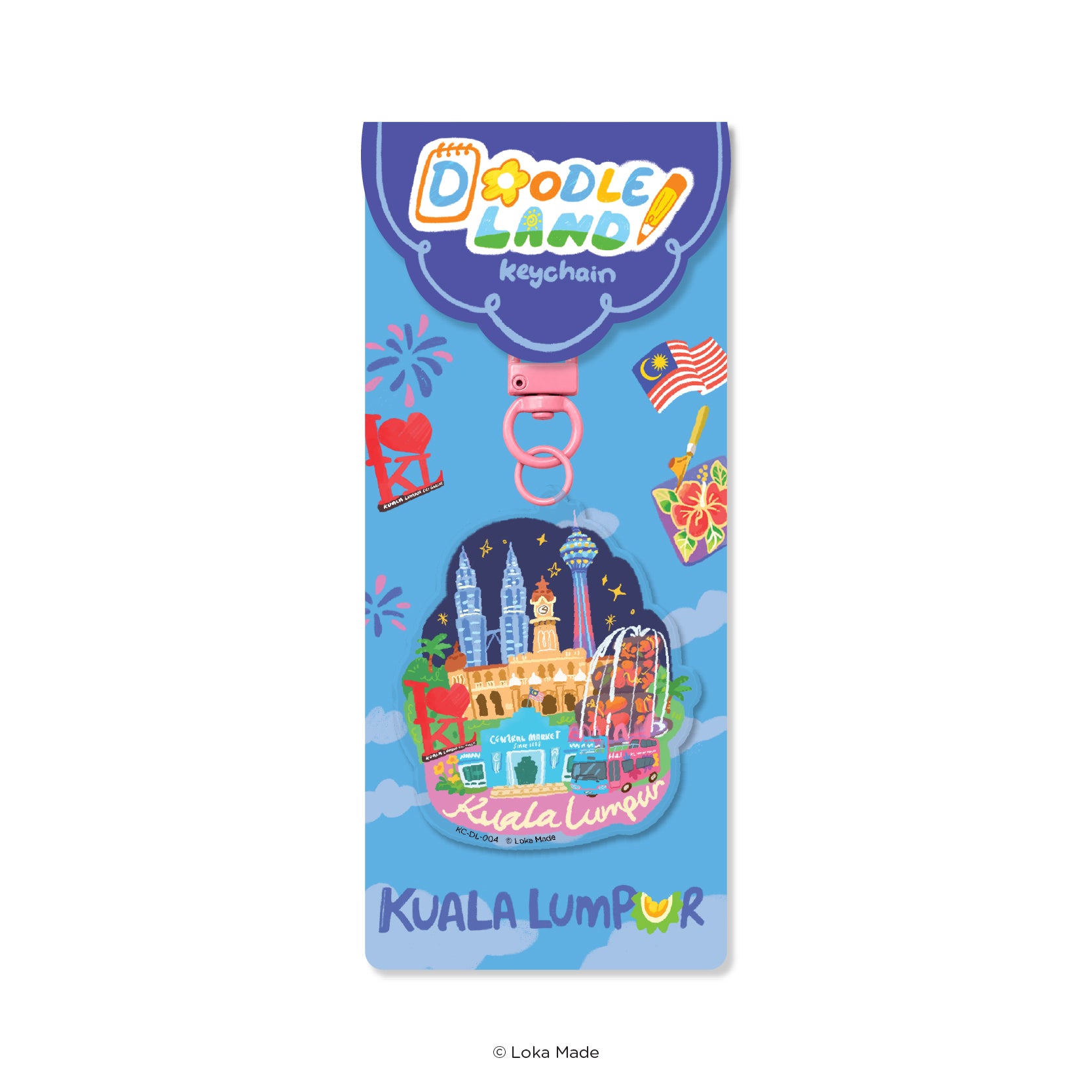 Doodle Land: Shining KL Nights - Keychain