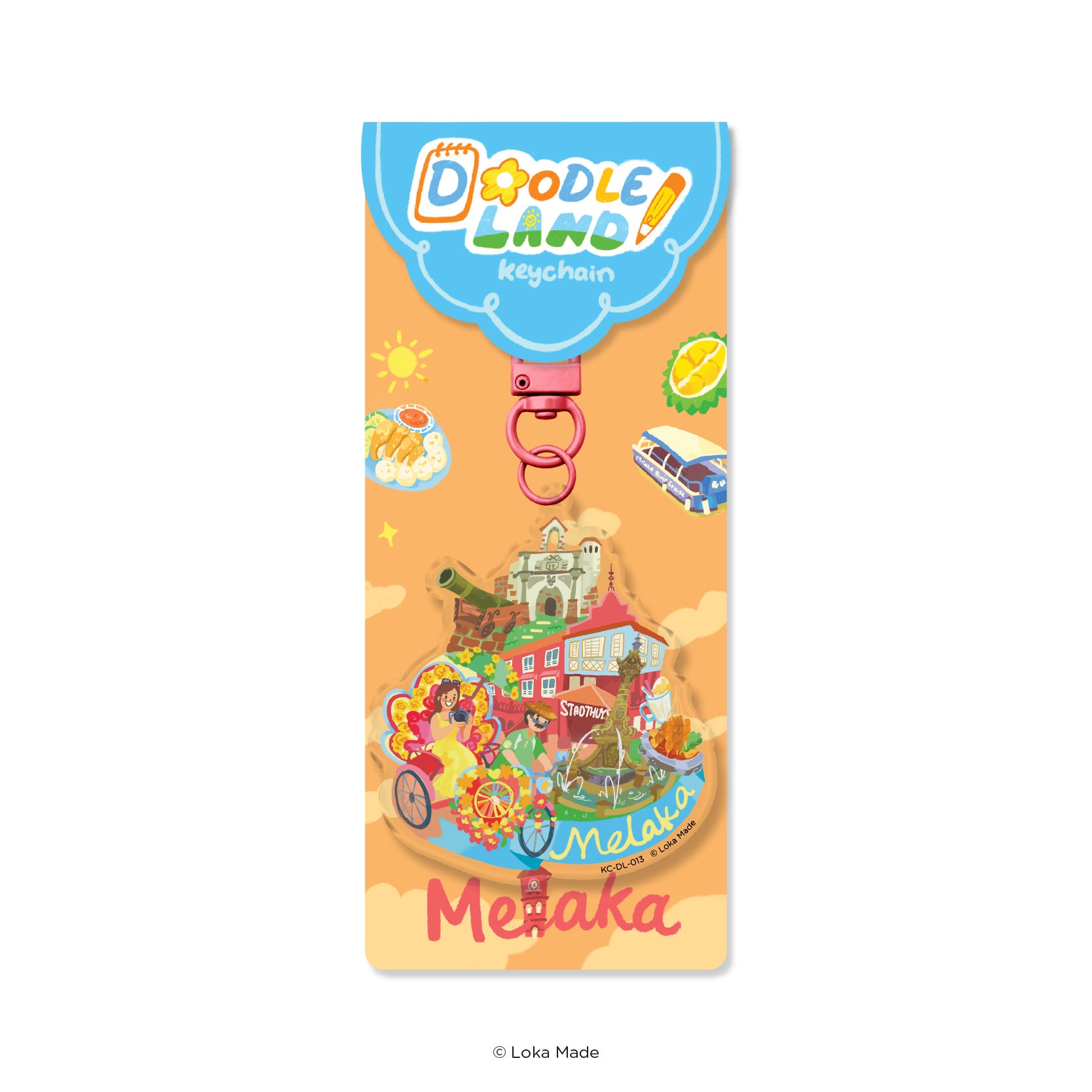 Doodle Land: Melaka Heritage Trail - Keychain