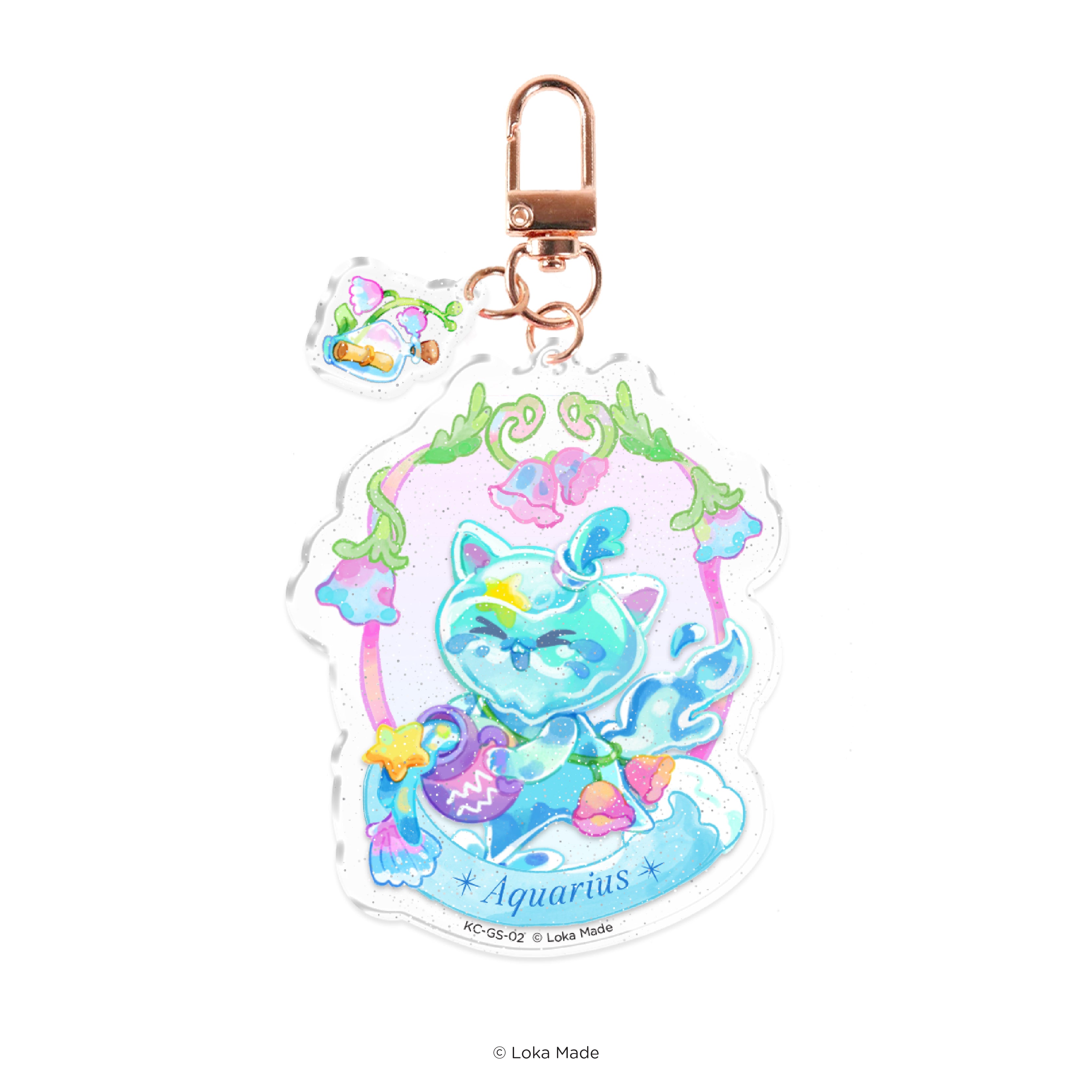 Garden Of The Signs: Aquarius - Keychain