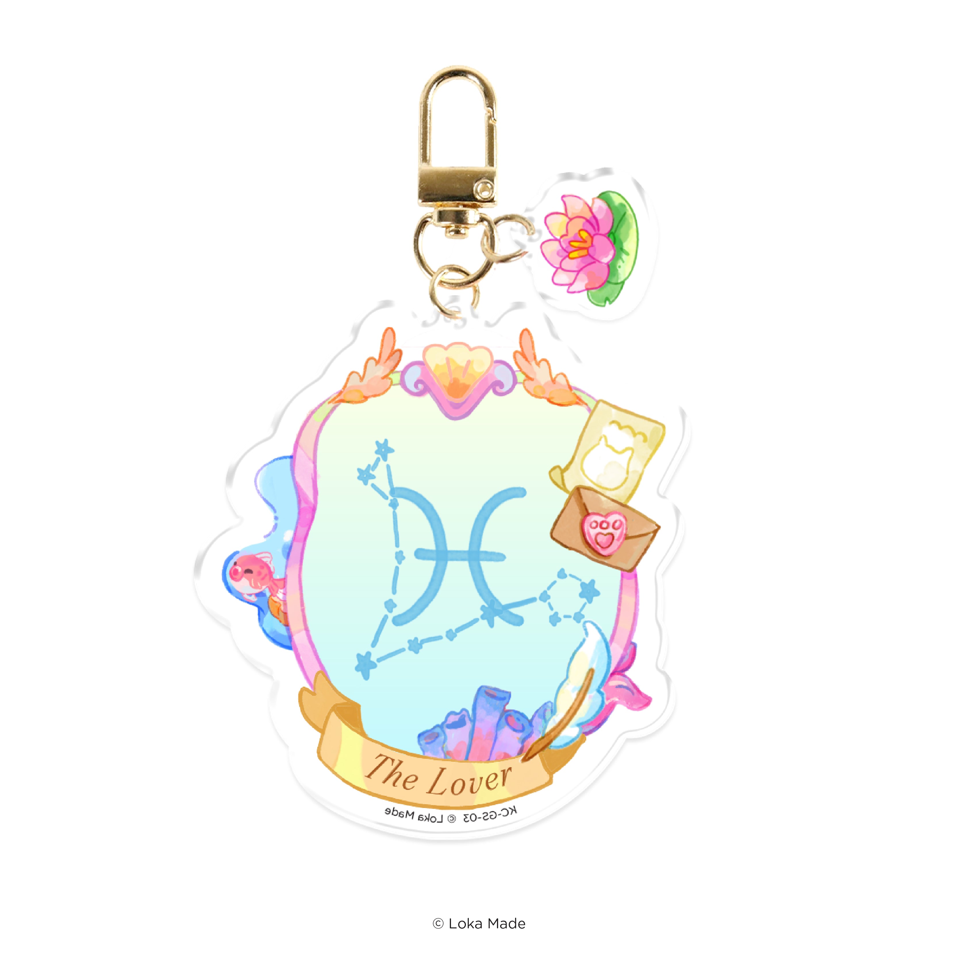 Garden Of The Signs: Pisces - Keychain