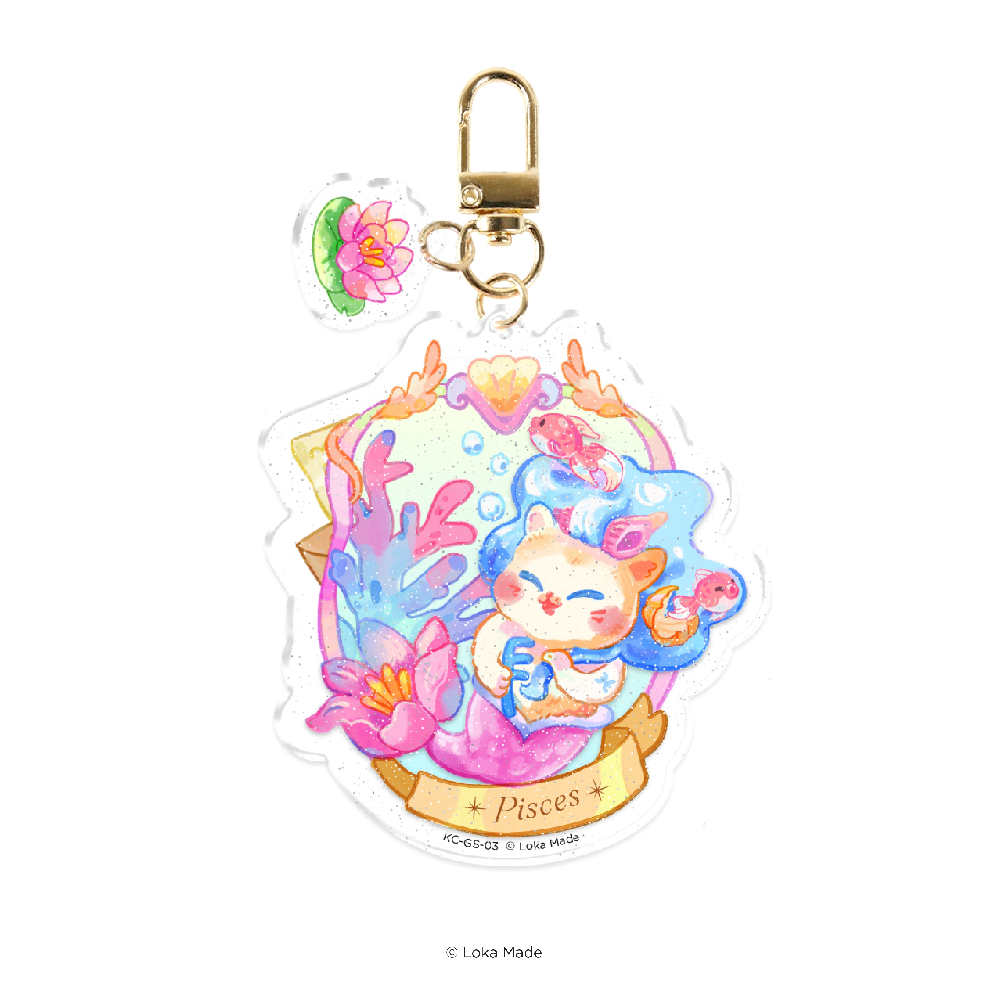 Garden Of The Signs: Pisces - Keychain