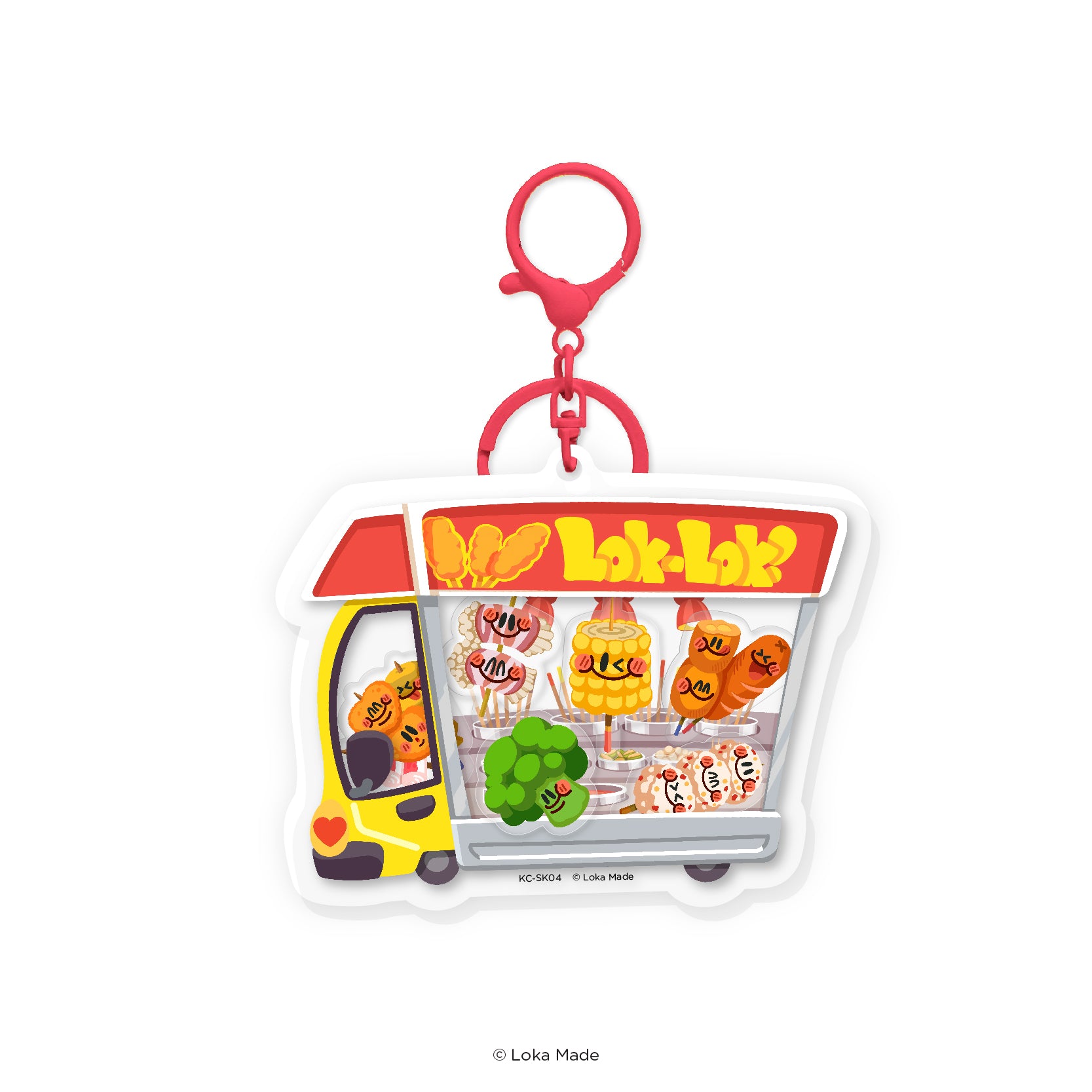 Yum-Yum Shaker ‘Lok-Lok Truck’ - Shaker Keychain