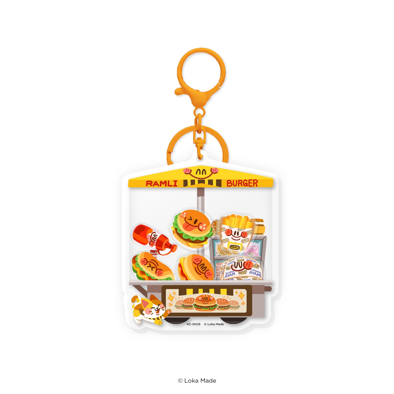 Yum-Yum Shaker ‘Ramli Burger Stall’ - Shaker Keychain