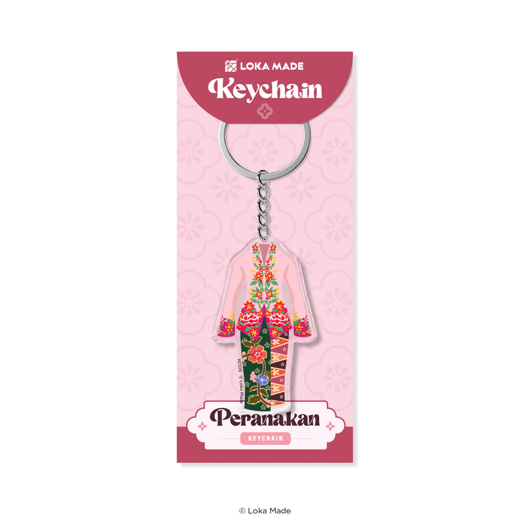 Pink Sapphire Kebaya - Keychain